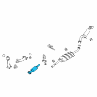 OEM 2009 Mercury Mariner Catalytic Converter Diagram - 9L8Z-5E212-G