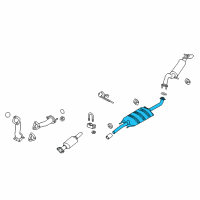 OEM 2011 Ford Escape Muffler Diagram - AL8Z-5230-A