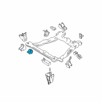 OEM 2008 Hyundai Tiburon Bracket Assembly-Roll Stopper, Front Diagram - 21910-2C000