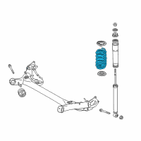 OEM 2016 Toyota Prius C Coil Spring Diagram - 48231-52K70