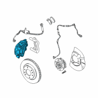OEM 2009 Buick Enclave Caliper Diagram - 21998527