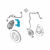 OEM Buick Rainier Bracket, Front Brake Caliper Diagram - 88964430