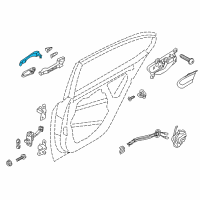 OEM 2020 Kia Cadenza Door Outside Handle Assembly Diagram - 82651F6000