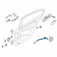 OEM 2017 Kia Cadenza Door Latch Cable Diagram - 81471F6000