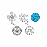 OEM Lexus GS400 Wheel, Disc Diagram - 42611-3A072