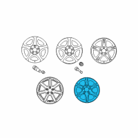 OEM 2000 Lexus GS400 Wheel, Disc Diagram - 42611-3A091