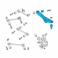 OEM 2018 Lincoln Navigator Lower Control Arm Diagram - JL1Z-5A649-A