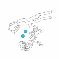 OEM 2017 Toyota Highlander Oil Cooler O-Ring Diagram - 15785-31050