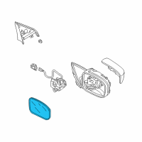 OEM 2007 Honda Accord Mirror Sub-Assembly, Passenger Side (R1400) Diagram - 76203-SDC-A01