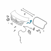 OEM 2016 Kia Optima Hinge Assembly-Trunk Lid Diagram - 792202T500