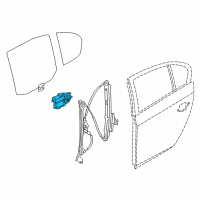 OEM 2010 BMW 535i GT Power Window Motor Rear Left Diagram - 67-62-7-207-007