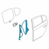 OEM 2017 BMW 535i GT xDrive Rear Left Window Regulator Diagram - 51-35-7-197-923