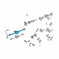 OEM 2007 Jeep Wrangler Axle-Service Rear Diagram - 68003523AA