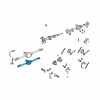 OEM 2016 Jeep Wrangler Axle-Service Rear Diagram - 68036125AA