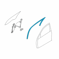 OEM Lincoln Zephyr Run Channel Diagram - AE5Z-5421596-A