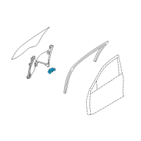 OEM 2008 Ford Fusion Window Motor Diagram - 6E5Z-5423395-AA