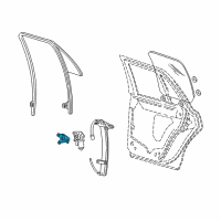 OEM 2005 Ford Crown Victoria Window Motor Bracket Diagram - F2AZ-54233B95-B