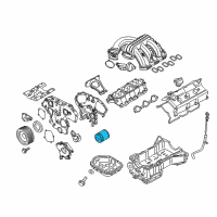 OEM Nissan Pathfinder Armada Oil Filter Assembly Diagram - 15208-31U01