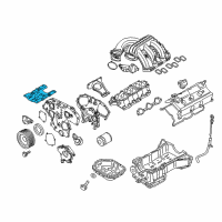 OEM 2015 Nissan Frontier Plate-BAFFLE, Oil Pan Diagram - 11114-EA200