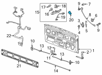 OEM 2021 Chevrolet Silverado 3500 HD Lock Cylinder Diagram - 13536169