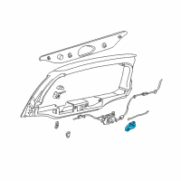 OEM 2000 Ford Excursion Actuator Assembly Diagram - 6L3Z-25218A43-AA