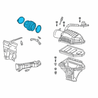 OEM 2020 Dodge Charger Clean Air Duct Diagram - 53011067AA