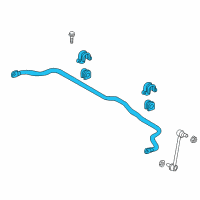 OEM 2016 Hyundai Sonata Bar Assembly-Front Stabilizer Diagram - 54810-C1100