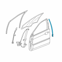 OEM 2007 Acura RL Sash, Right Front Door Center (Lower) Diagram - 72231-SJA-A01