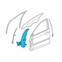 OEM Acura Regulator Assembly, Left Front Door Power Diagram - 72250-SJA-A01