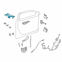 OEM Cadillac XTS Handle, Outside Diagram - 13592156