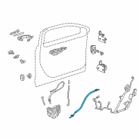 OEM Cadillac XTS Lock Cable Diagram - 20908481