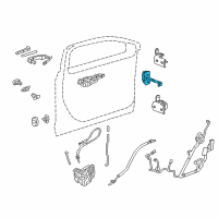 OEM 2015 Cadillac XTS Door Check Diagram - 23190011