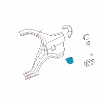 OEM 2003 Honda Civic Adapter, Fuel Cap Diagram - 63915-S5W-300ZZ