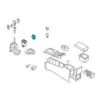 OEM 2014 Nissan Rogue Select Switch Assembly-Heat Seat (Driver) Diagram - 25500-JA00A