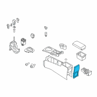 OEM 2008 Nissan Rogue Finisher-Console Box Diagram - 96930-JM00A