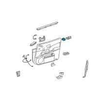 OEM 2011 Lexus GS450h Switch Assy, Door Control Diagram - 84930-30070