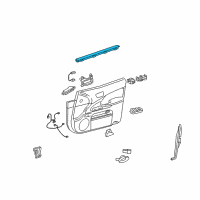 OEM 2011 Lexus GS450h Weatherstrip, Front Door Glass, Inner RH Diagram - 68171-30160