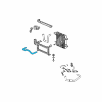 OEM 2003 Honda Civic Hose (580MM) (ATf) Diagram - 25215-PMP-005