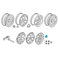 OEM 2015 Ford Transit Connect Wheel Cover Insert Diagram - DT1Z-1130-A