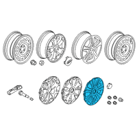 OEM 2021 Ford Transit Connect Wheel Cover Diagram - KT1Z-1130-A