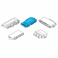 OEM 2011 BMW 750Li Junction Box For Electronics Diagram - 61-35-9-353-418