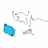 OEM Toyota Camry Condenser Diagram - 88460-AZ001