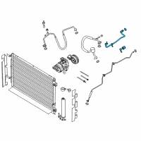 OEM 2017 Ford Mustang AC Hoses Diagram - FR3Z-19835-D