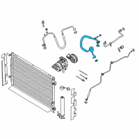 OEM 2015 Ford Mustang AC Hose Diagram - FR3Z-19D742-C