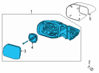 OEM Ford Bronco Sport MIRROR ASY - REAR VIEW OUTER Diagram - M1PZ-17682-A