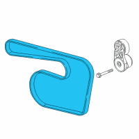 OEM Chevrolet Trax Serpentine Belt Diagram - 55587929