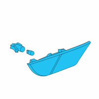 OEM Honda Light Assembly, Right Front Side Marker Diagram - 33800-THR-A01