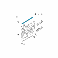 OEM 2006 Hyundai Sonata Weatherstrip-Front Door Belt Inside LH Diagram - 82231-3K000