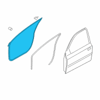 OEM 2014 Hyundai Accent Weatherstrip Assembly-Front Door Side LH Diagram - 82130-1R000