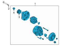 OEM 2021 Hyundai Sonata Alternator Assembly Diagram - 37300-2SGC1